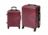 Комплект пластиковых чемоданов из 2-х шт. King NEW, цвет Бордовый. Размер М+S (ручная кладь)