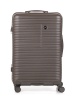 Пластиковый чемодан Leegi, цвет Коричневый, размер S (Ручная кладь). Съемные колеса