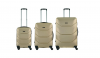  Комплект чемоданов Freedom 3в1. Цвет Золотистый. Размер L+ M+S (ручная кладь)