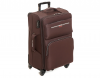 Тканевый чемодан с увеличением объема и 5-ю колесами Lasgnak, Цвет Коричневый, Размер S +