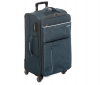 Тканевый чемодан с увеличением объема и 5-ю колесами "Lasgnak", Цвет Синий, Размер S+