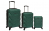  Комплект чемоданов Freedom 3в1. Цвет Темно-зеленый. Размер L+ M+S (ручная кладь)
