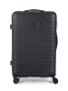 Пластиковый чемодан Leegi, цвет Черный, размер M. Съемные колеса